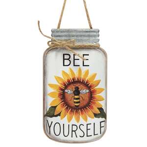 Bee Yourself Mason Jar Sign