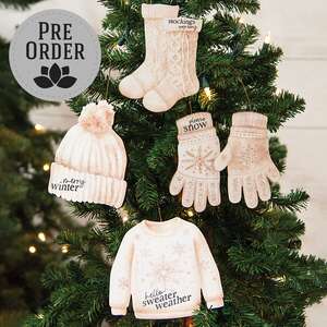 Sparkle Snowflake Winter White Ornament, 4 Asstd. 38599;