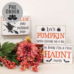 Dear Salem Witch Box Sign, 3 Asstd. 38622;