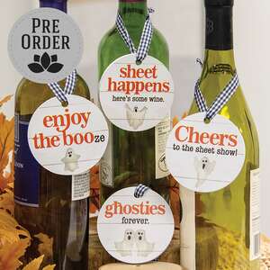 Enjoy the Booze Halloween Wine Tag, 4 Asstd. 38624;