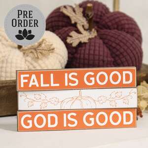 Fall Is Good God Is Good Mini Sticks, 3/Set 38631;