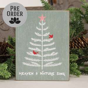 Heaven & Nature Cardinal Christmas Tree Block 38655;