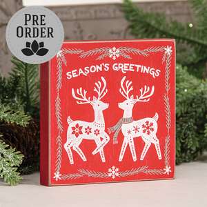 Season's Greetings Sweater Reindeer Block 38656;