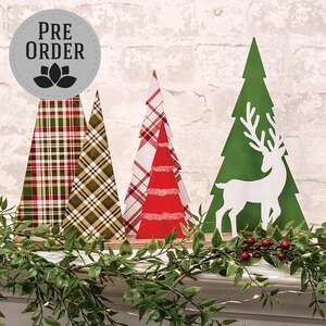 Winter Wonderland Forest Trees & Deer w/Base 38780;