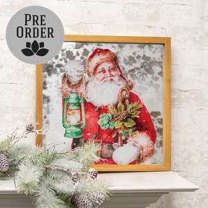 Santa with Lantern Mirror 65403;