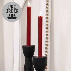 Burgundy Wax Timer Tapers, 10"H, 2/Set CB20101B;