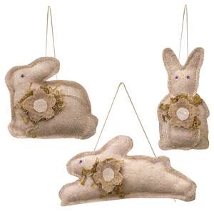 3/Set, Mini Flower Bunny Ornaments