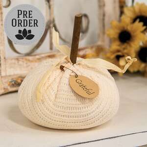 Stuffed Cream Grateful Sweater Pumpkin, 5.5"H CW4041;