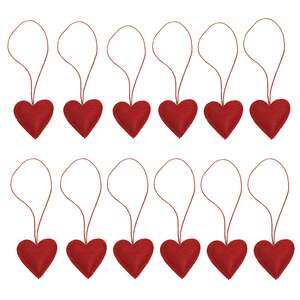Heart Ornaments - 12/Set