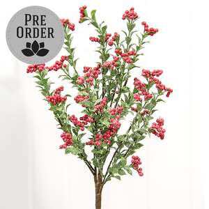 Icy Pepperberry & Leaves Bush, 18" QE152545;