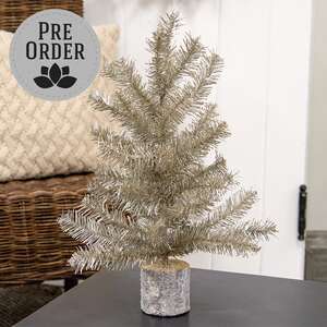 Glistening Platinum Pine Tree, 19" SA112550;