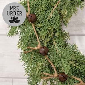 Joyful Rusty Jingle Bell Garland, 5 ft SA112564;