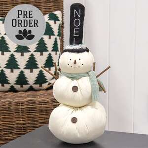 Noel Party Stuffed Snowman, 20.5"H AJ272501;