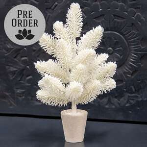 Potted Snowy Fantasy Pine Tree, 14" SA112552;