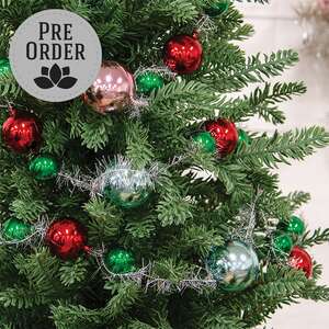 Platinum Tinsel & Bauble Garland, 6 ft SA112582Platinum Tinsel & Bauble Garland, 6 ft SA112582;
