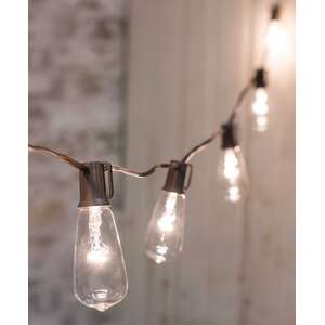 Clear Edison String Lights, 10 ct. G13854;