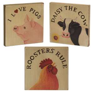 Roosters Rule Quote Blocks, 3 asst. - # 34023