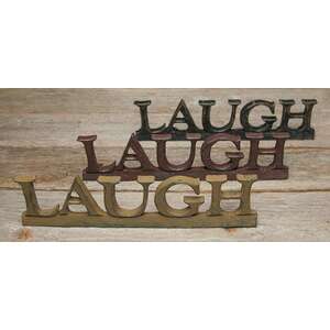 Resin Sign "LAUGH" - 3 asst.