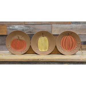 Classic Pumpkin Plates - 3 asst.