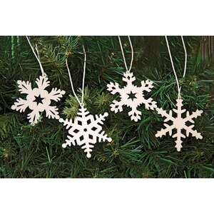 24/Set, Snowflake Christmas Ornaments
