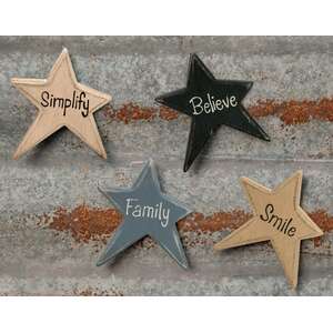 Word Star Magnets - 4/bag