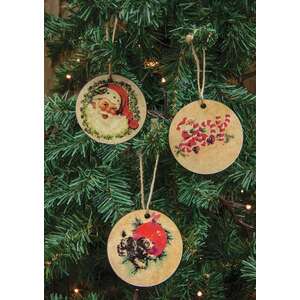 Vintage Christmas Ornaments - 3 asst.