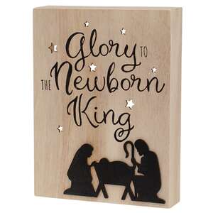 Glory To The Newborn King Box Sign 38130;