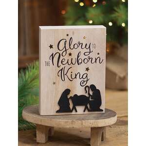 Glory To The Newborn King Box Sign 38130;