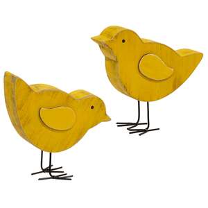 Distressed Wooden Chunky Chick Sitter - 2 Asstd.