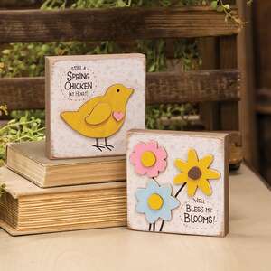 Bless My Blooms Square Block - 2 Asstd.