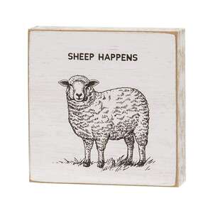 Sheep Happens Square Block, 3 Asstd. 38223;