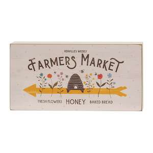 Farmers Market Rectangle Box Sign, 2 Asstd. 38245;