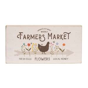 Farmers Market Rectangle Box Sign, 2 Asstd. 38245;