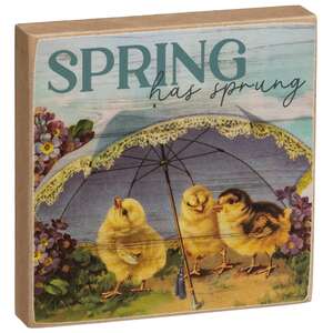 Vintage Chicks Square Block - 3 Asstd.