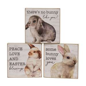 Bunny Love Square Block, 3 Asstd. 38264;