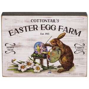 Cottontail's Easter Egg Farm Box Sign