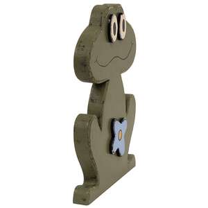 Rustic Wood Smiling Flower Frog Sitter 38280;