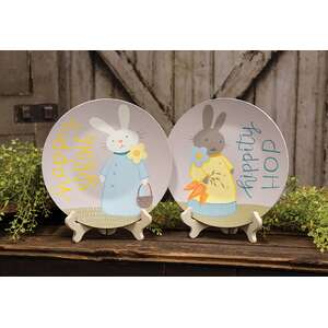 Hippity Hop Spring Bunny Plate - 2 Asstd.