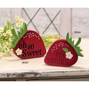 Oh So Sweet Wooden Strawberry Sitter