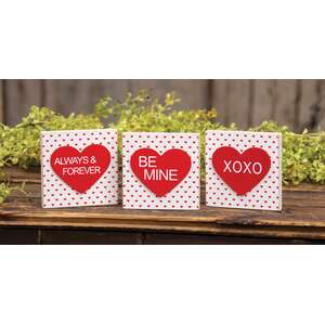 Layered Heart Square Block - 3 Asstd.