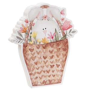 Bunny Basket Chunky Wooden Sitter - 3 Asstd.
