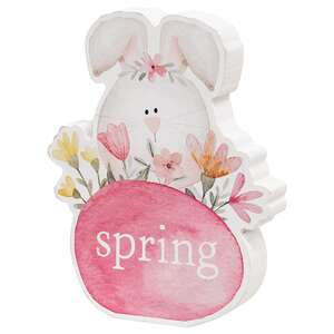 Bunny Basket Chunky Wooden Sitter - 3 Asstd.