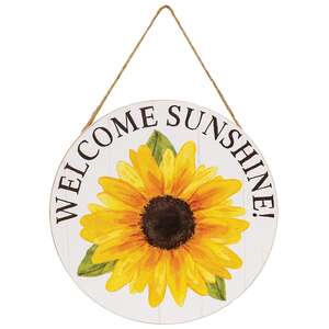 Sunny Day Round Sunflower Sign - 2 Asstd.
