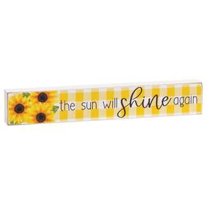 Sunflower Gingham Mini Stick - 2 Asstd.
