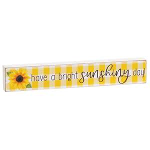 Sunflower Gingham Mini Stick - 2 Asstd.