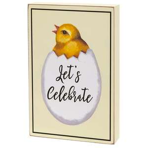 Hatching Spring Words Box Sign - 2 Asstd.