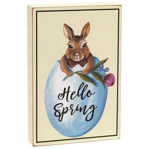 Hatching Spring Words Box Sign - 2 Asstd.