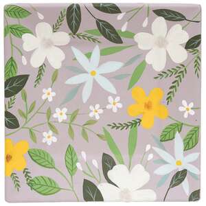 Spring Flower & Vine Square Plate - 2 Asstd.