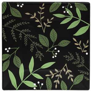 Spring Flower & Vine Square Plate - 2 Asstd.