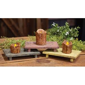 Distressed Pastel Wooden Riser - 3 Asstd.